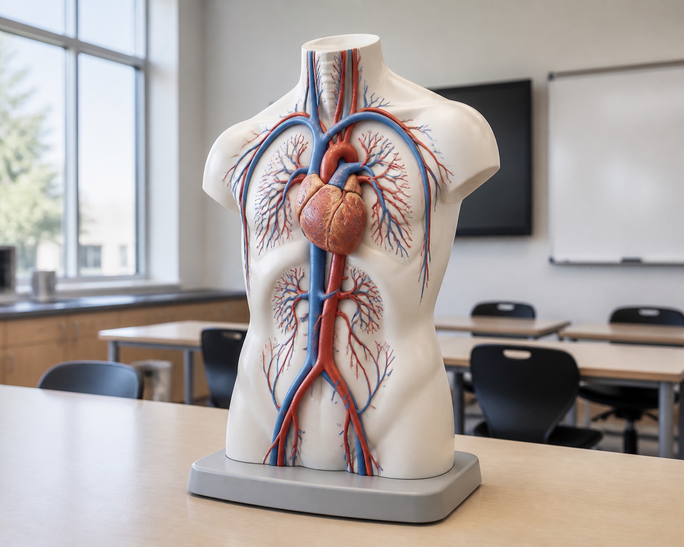 Detailed custom vascular and circulatory educational model