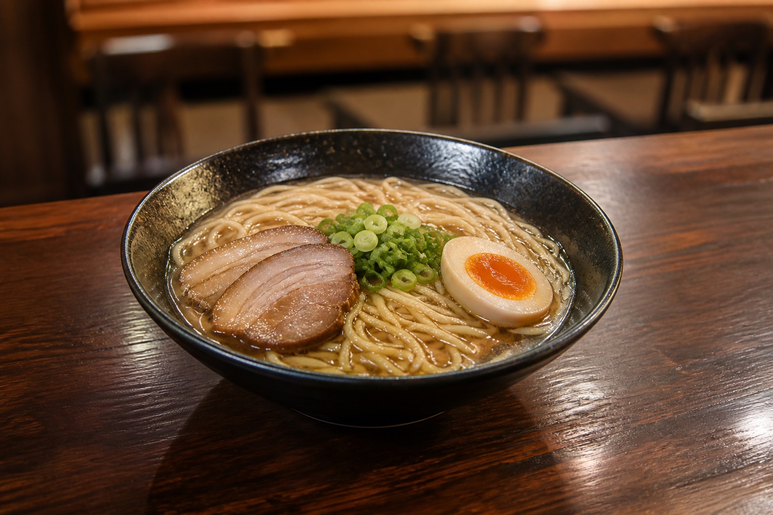 Realistic custom ramen food display model for a restaurant